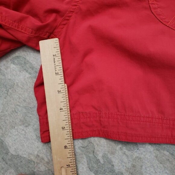 KuhI Shorts Womens 10 Red Drawstring Pockets Outdoors Travel Hiking - Picture 7 of 11